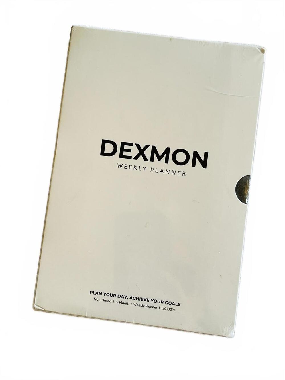 Black Dexmon Weekly Planner Non-Dated 12 Month Organizer - N